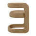 Modway Winslow Premium Vegan Leather Dining Chair in Toast - side view