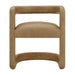 Modway Winslow Premium Vegan Leather Dining Chair in Toast - lifestyle view