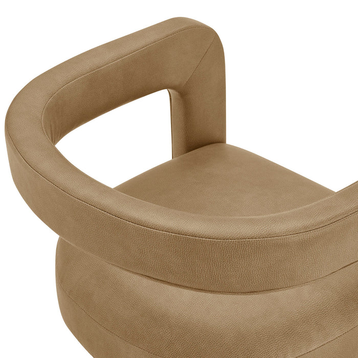 Modway Winslow Premium Vegan Leather Dining Chair in Toast - lifestyle view 13