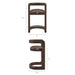 Modway Winslow Premium Vegan Leather Counter Stool in Espresso - dimensions and specifications 27