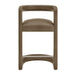 Modway Winslow Premium Vegan Leather Counter Stool in Mushroom - detail view