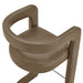 Modway Winslow Premium Vegan Leather Counter Stool in Mushroom - lifestyle view