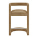 Modway Winslow Premium Vegan Leather Counter Stool in Toast - detail view
