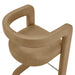 Modway Winslow Premium Vegan Leather Counter Stool in Toast - lifestyle view