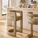 Modway Winslow Premium Vegan Leather Counter Stool in Toast - lifestyle view 19