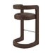 Modway Winslow Premium Vegan Leather Bar Stool Set of 2 in Espresso - detail view