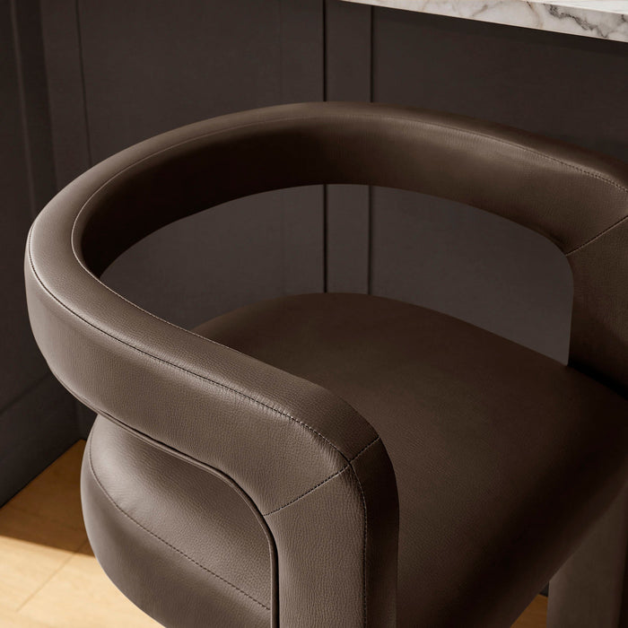 Modway Winslow Premium Vegan Leather Bar Stool Set of 2 in Espresso - lifestyle view 20