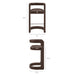Modway Winslow Premium Vegan Leather Bar Stool Set of 2 in Espresso - dimensions and specifications 28