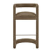 Modway Winslow Premium Vegan Leather Bar Stool Set of 2 in Mushroom - lifestyle view