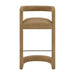 Modway Winslow Premium Vegan Leather Bar Stool Set of 2 in Toast - lifestyle view