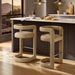 Modway Winslow Premium Vegan Leather Bar Stool Set of 2 in Toast - lifestyle view 22