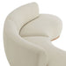 Modway Rialta 2 Piece Curved Slub Weave Fabric Sectional Sofa in Ecru - lifestyle view