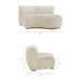Modway Rialta 2 Piece Curved Slub Weave Fabric Sectional Sofa in Ecru - dimensions and specifications 29