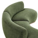 Modway Rialta 2 Piece Curved Slub Weave Fabric Sectional Sofa in Foliage - lifestyle view