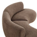Modway Rialta 2 Piece Curved Slub Weave Fabric Sectional Sofa in Mocha - lifestyle view
