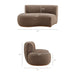 Modway Rialta 2 Piece Curved Slub Weave Fabric Sectional Sofa in Mocha - dimensions and specifications 23