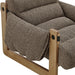 Modway Sorelle Upholstered Fabric Sling Lounge Chair in Dark Brown Earth - lifestyle view