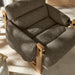 Modway Sorelle Upholstered Fabric Sling Lounge Chair in Dark Brown Earth - lifestyle view 11