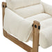 Modway Sorelle Upholstered Fabric Sling Lounge Chair in Oak Cream - lifestyle view