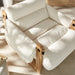 Modway Sorelle Upholstered Fabric Sling Lounge Chair in Oak Cream - lifestyle view 12
