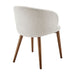Modway Anelle Upholstered Fabric Dining Chairs Set of 2 in Linen - detail view