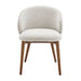 Modway Anelle Upholstered Fabric Dining Chairs Set of 2 in Linen - lifestyle view