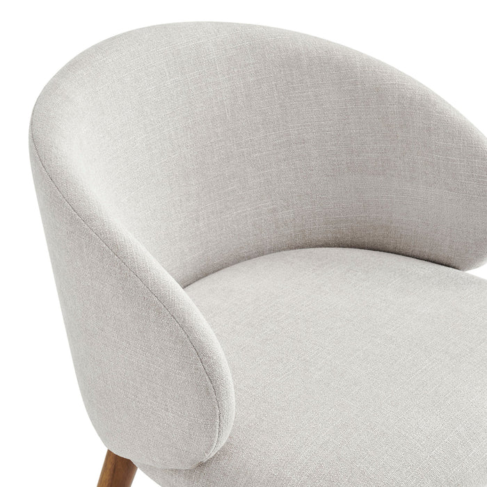 Modway Anelle Upholstered Fabric Dining Chairs Set of 2 in Linen - lifestyle view 11