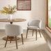 Modway Anelle Upholstered Fabric Dining Chairs Set of 2 in Linen - lifestyle view 15