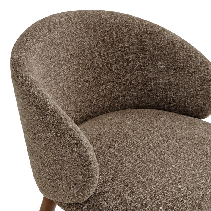 Modway Anelle Upholstered Fabric Dining Chairs Set of 2 in Mocha - lifestyle view 12