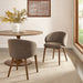 Modway Anelle Upholstered Fabric Dining Chairs Set of 2 in Mocha - lifestyle view 16
