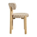 Modway Marsha Retro Upholstered Fabric Dining Chairs Set of 2 in Mineral - side view