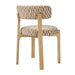 Modway Marsha Retro Upholstered Fabric Dining Chairs Set of 2 in Mineral - detail view