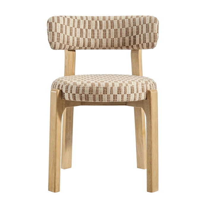 Modway Marsha Retro Upholstered Fabric Dining Chairs Set of 2 in Mineral - lifestyle view
