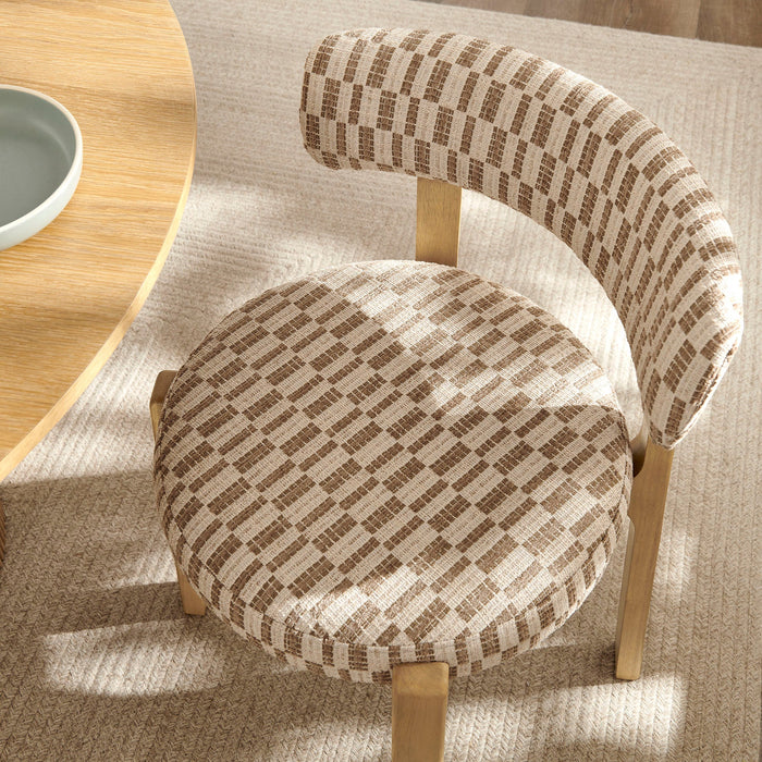 Modway Marsha Retro Upholstered Fabric Dining Chairs Set of 2 in Mineral - lifestyle view 14