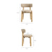 Modway Marsha Retro Upholstered Fabric Dining Chairs Set of 2 in Mineral - dimensions and specifications 20