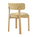 Modway Marsha Retro Upholstered Fabric Dining Chairs Set of 2 in Sunrise - detail view