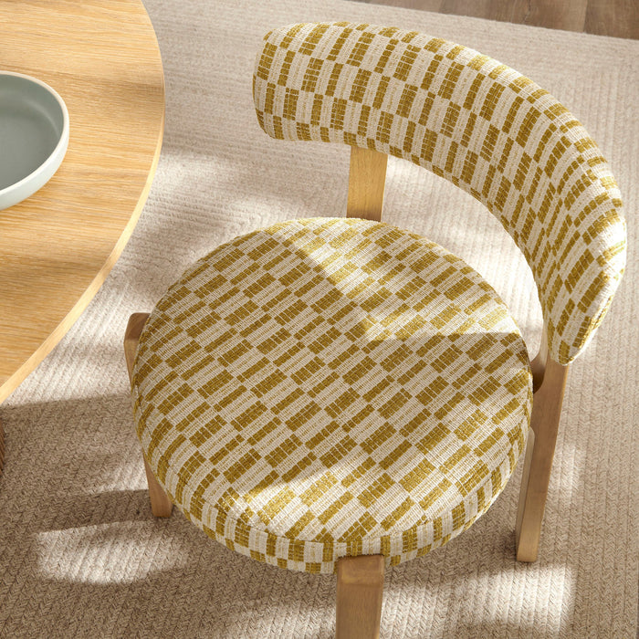 Modway Marsha Retro Upholstered Fabric Dining Chairs Set of 2 in Sunrise - lifestyle view 13