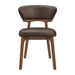 Modway Daphne Vegan Leather Dining Chairs Set of 2 in Espresso - lifestyle view