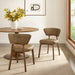 Modway Daphne Vegan Leather Dining Chairs Set of 2 in Toast - lifestyle view 15