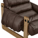 Modway Sorelle Vegan Leather Sling Lounge Chair in Espresso - lifestyle view