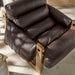 Modway Sorelle Vegan Leather Sling Lounge Chair in Espresso - lifestyle view 12