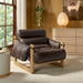 Modway Sorelle Vegan Leather Sling Lounge Chair in Espresso - lifestyle view 14