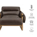 Modway Sorelle Vegan Leather Sling Lounge Chair in Espresso - dimensions and specifications