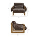 Modway Sorelle Vegan Leather Sling Lounge Chair in Espresso - dimensions and specifications 18