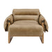 Modway Sorelle Vegan Leather Sling Lounge Chair in Toast - detail view