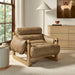 Modway Sorelle Vegan Leather Sling Lounge Chair in Toast - lifestyle view 13