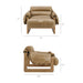 Modway Sorelle Vegan Leather Sling Lounge Chair in Toast - dimensions and specifications 16
