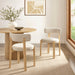 Modway Marsha Upholstered Fabric Dining Chairs Set of 2 in Ecru - lifestyle view 15