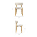 Modway Marsha Upholstered Fabric Dining Chairs Set of 2 in Ecru - dimensions and specifications 18