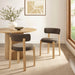 Modway Marsha Upholstered Fabric Dining Chairs Set of 2 in Mocha - lifestyle view 16